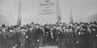 En stor arbejdsløshedsdemonstration i begyndelsen af 1920'erne